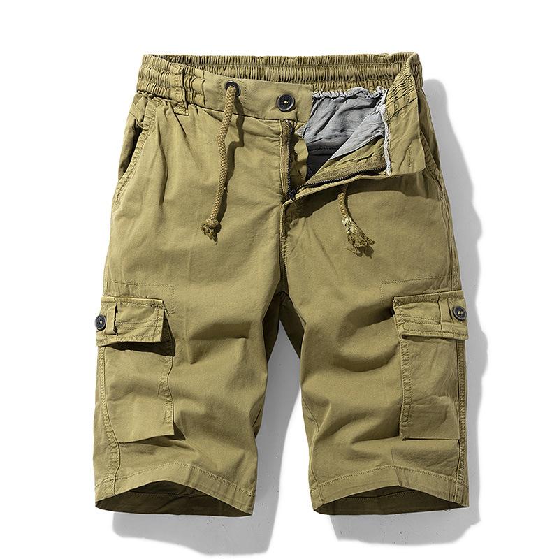 Men's Trendy   Versatile  Five-pocket Pants  Workwear Shorts  Outdoor Sports