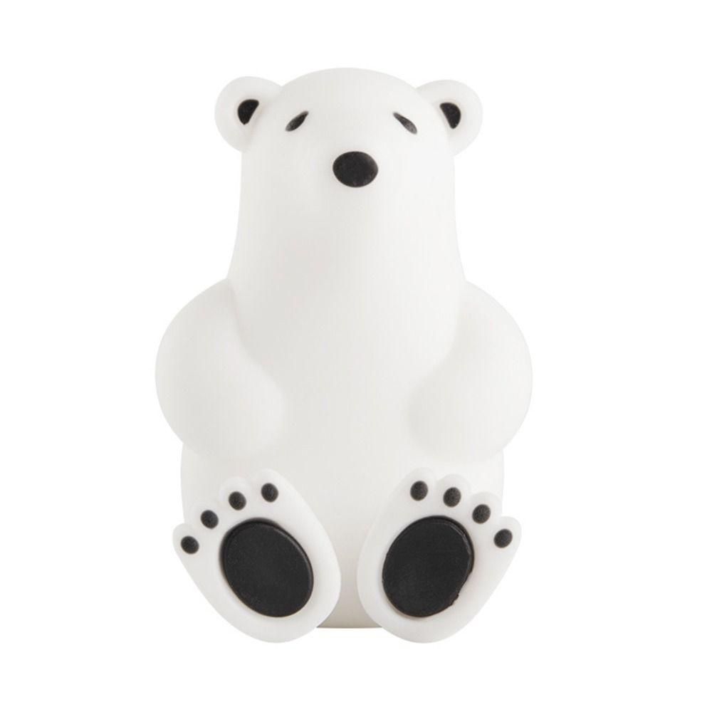 Bear Toothbrush Rack Suction Cup Polar Bear Toothbrush Holder Cute   Bathroom