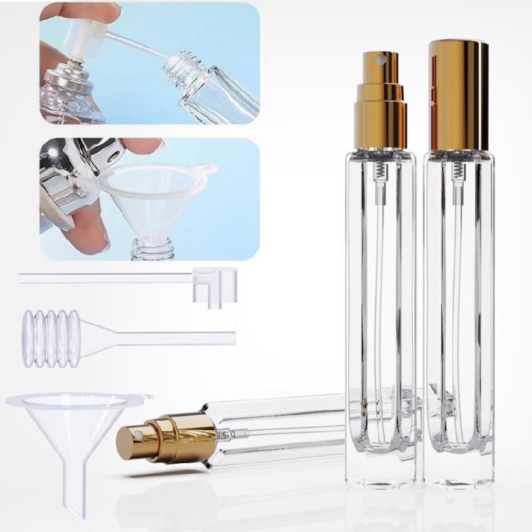 5 Piece Travel Friendly Perfume Sprayers Bottle Set Glass Container With Dispenser Tool Refill Systemf