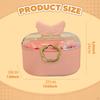 Girl Hair Accessories Storage Box Jewelry Organiser with Dividers Handle Vanity