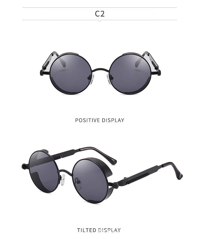 Retro Punk Cross-Mirror Sunglasses: Stylish Hip-Hop Eyewear for Men and Women