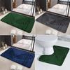 1PC Memory Foam Bath Mat Anti-slip Door Mat Extra Soft Non-Slip Quick Dry Comfortable Absorbent Toilet Mat Bathroom Rug For Home