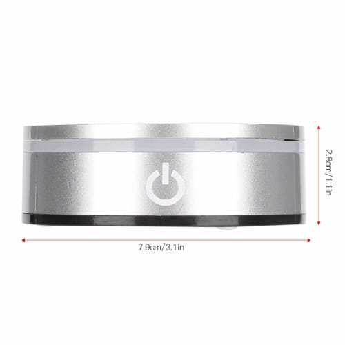 LED Coaster, LED Light Base, LED Pedestal for Displaying Figures, Creating Ambience, Multiple Lighting Modes, Ambient Lighting, Touch Switch, Colorful