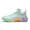 Li Ning Liren 2 Low Green Purple Cushioning Slip Resistant Abrasion Resistant Low top Basketball Shoes Men's ABAS039-4
