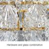 Modern Light Luxury Living Room LED Chandeliers Glass Bedroom French High-quality Ceiling Light Decoration Dining Room Lighting
