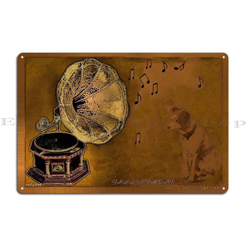 RCA VICTOR HIS MASTERS VOICE by Francis Barraud Vintage Advertisement Metal Garage Design Pub Create Wall Decor Tin Sign Poster