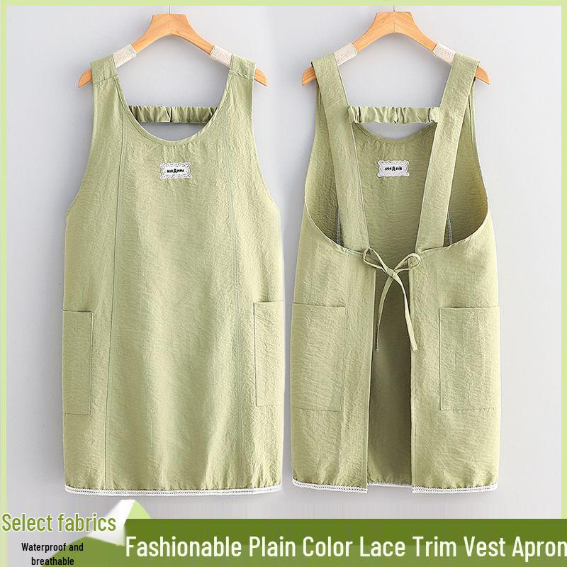 Korean-Style Breathable Stain-Resistant Apron: Comfortable, Stylish Cooking & Kitchen Wear