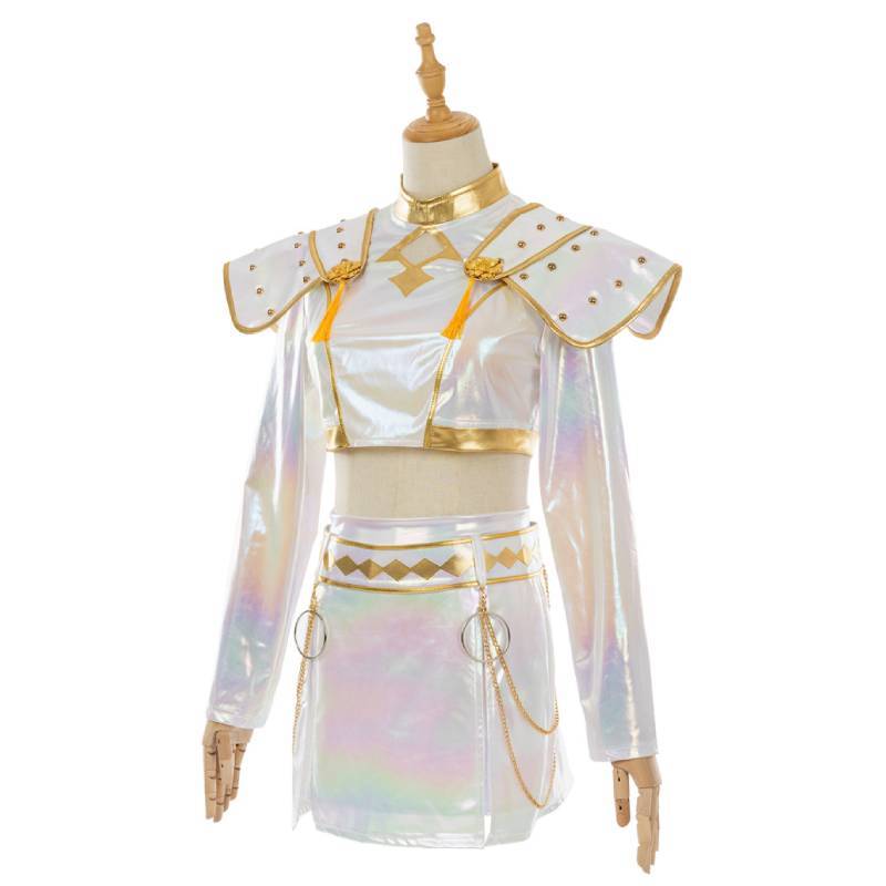 Kpop Demon Hunters Rumi Mira Zoey Cosplay Costume With Elastane For Anime Fans