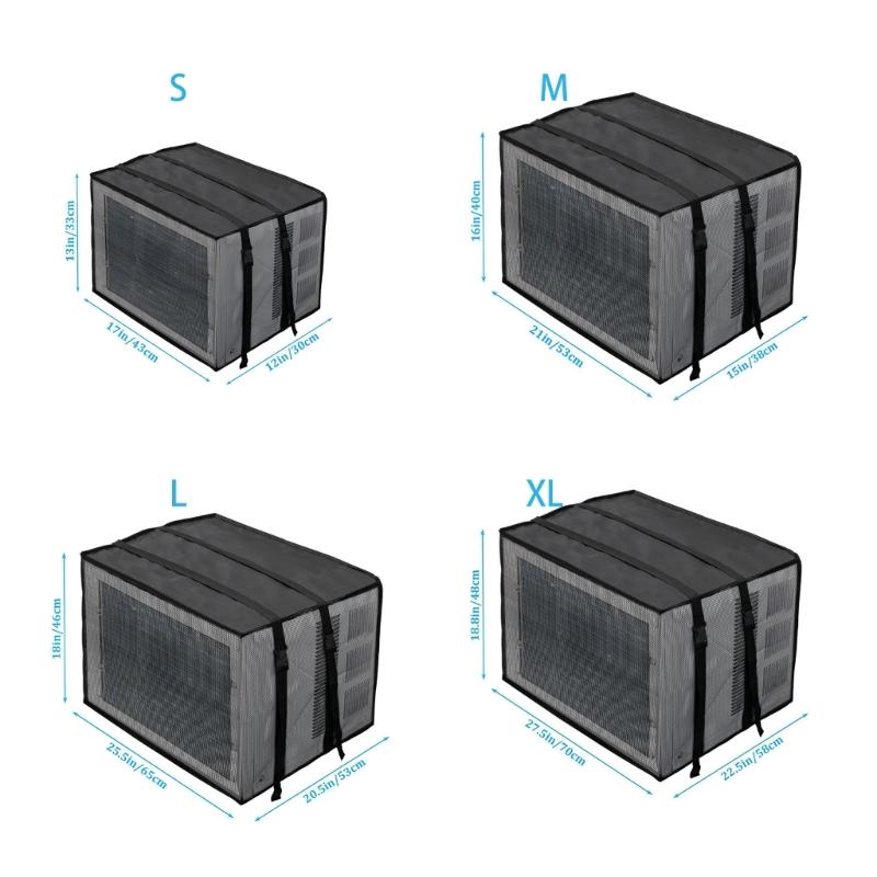 Breathable Air-Conditioning Protective Cover Weatherproof Air Conditioner Guard Bugs Rain Dirt Resistant Defender