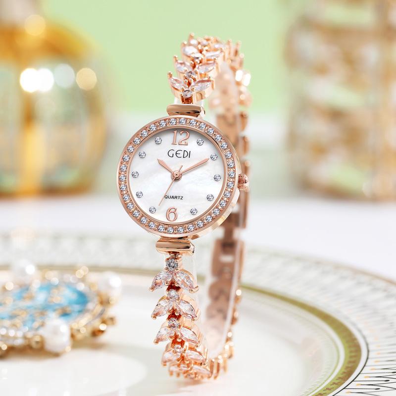 Women'S Niche Light Luxury Gypsy Fish Tail Watch Women'S Fritillary Face Full Of Diamonds Women'S Watch Mermaid Watch