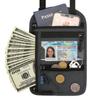 Nylon RFID Blocking Passport Bag Anti-theft with Adjustable Neck Strap Halter Card Holder Water Repellent Travel Neck Wallet