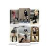 Women's Low-Pressure Over-the-Knee Compression Socks – Slimming, High-Top, Half-Length, Black, for Spring/Autumn
