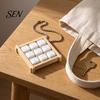 PLA 3D Printed Pendants 9-Square Fidget Clicker Toy, Simulation Fruit Cookie Pressing Portable Desk Fidgets Keychain, Click Stress Relief Desktop