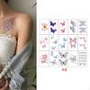 60Pcs Temporary Tattoos Butterfly Stickers Decoration Costume Accessories