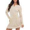 I Saw It First Womens/Ladies Ribbed Fitted And Flared Long-Sleeved Mini Dress