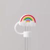 Cute Strawberry Straw Cover Caps For Stanley Cup 40 oz Tumbler Accessories Kawaii Silicone Straw Toppers Cap For 10mm Straws