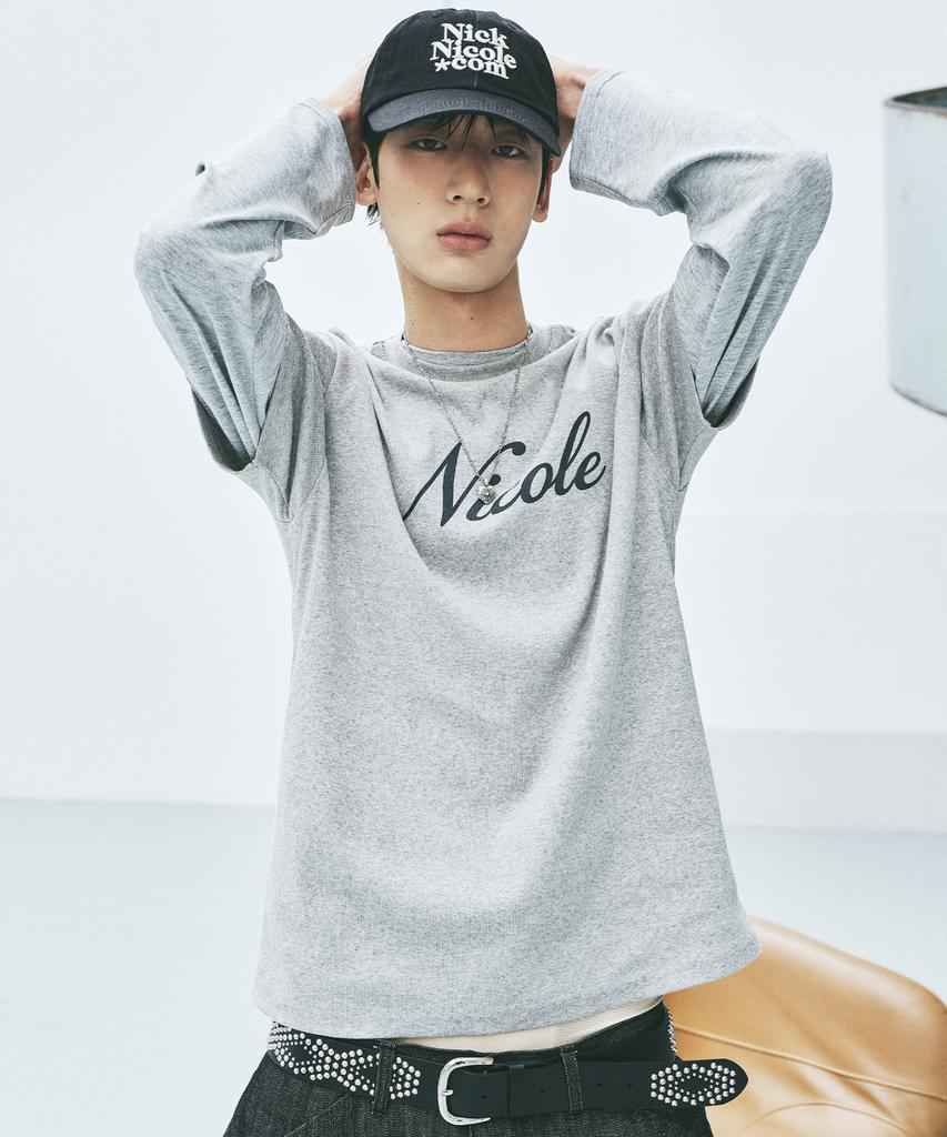 Nigaennikol Butterfly Long Sleeve T-Shirt_Melange