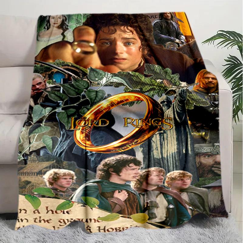 1PC The Lord of the Rings blanket, all-season lightweight home office outdoor nap multifunctional blanket, Christmas gifts