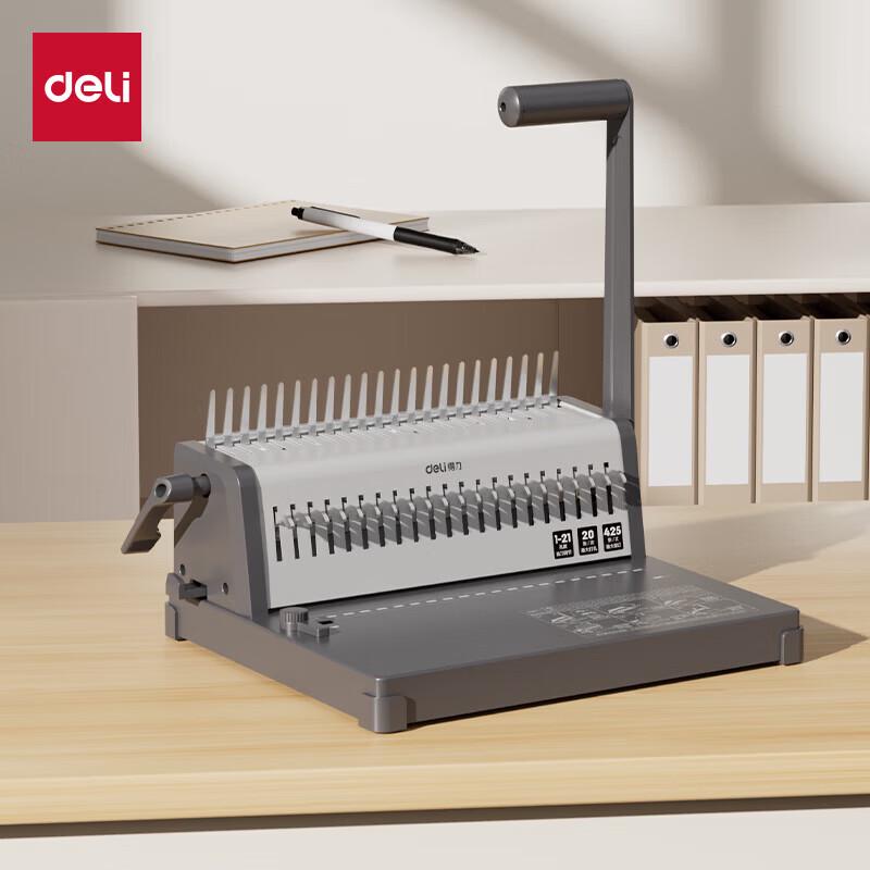 Deli 3873S Effort-Saving Comb Binding Machine