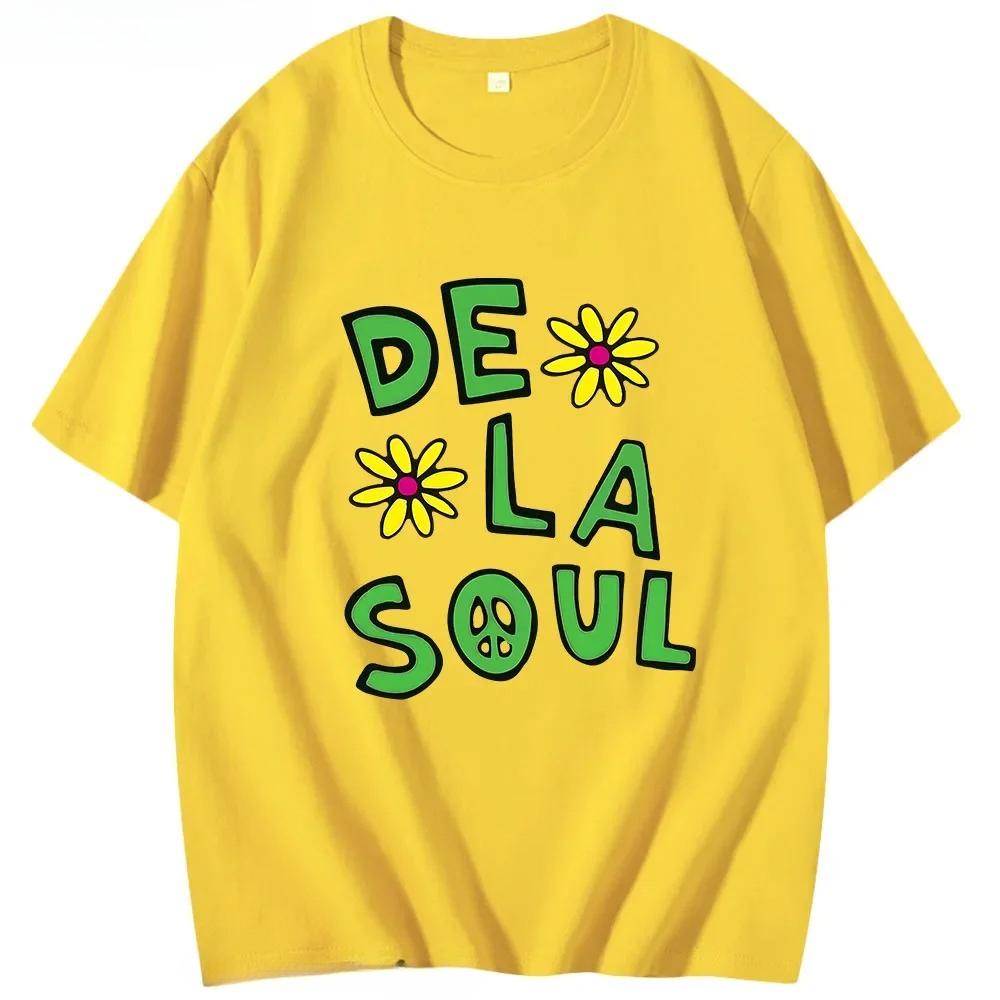 Anime De La Soul T-Shirts Schönes Dela Shirt Kurzarm Kleidung Männer Frauen Niedlich Cartoon Manga Tees Hight Street
