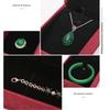 Linen Wood Pendant Bracelet Box Button Closure Mini Storage Box Travel Ring Box  Gift Giving