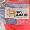 reyn spooner 80s Gold Tag Vintage Reverse Print Hibiscus Pattern Short sleeve Button down Aloha shirt Men's Used