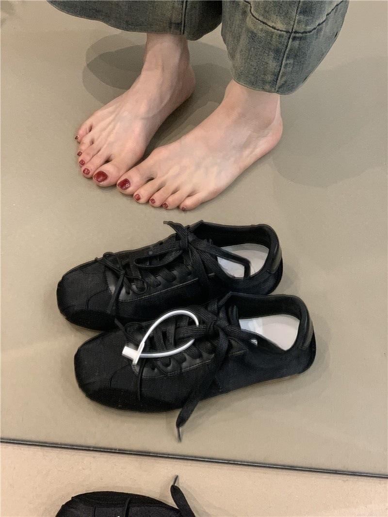 

Girly bow white sneakers women s straps casual lace women s shoes 35 чёрный