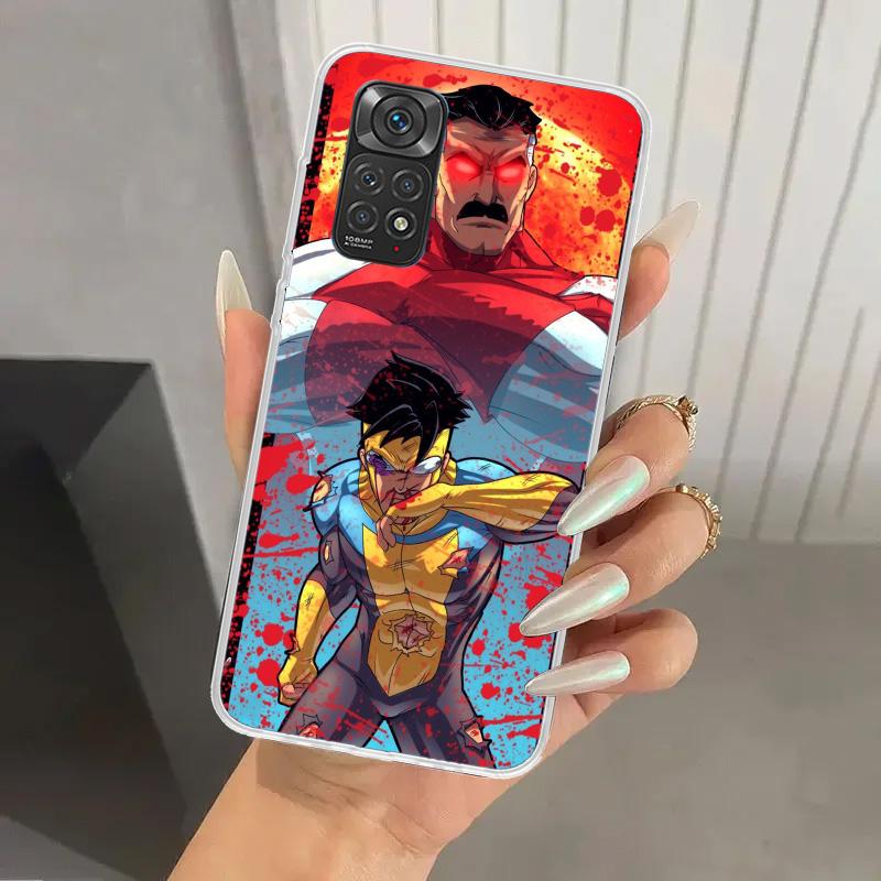 Coole I-Invincible Handyhülle für Xiaomi Redmi Note 14 13 12S 12 11S 11 Pro Plus 11T 11E 10S 9 9S Weiche Druck-Schale Funda