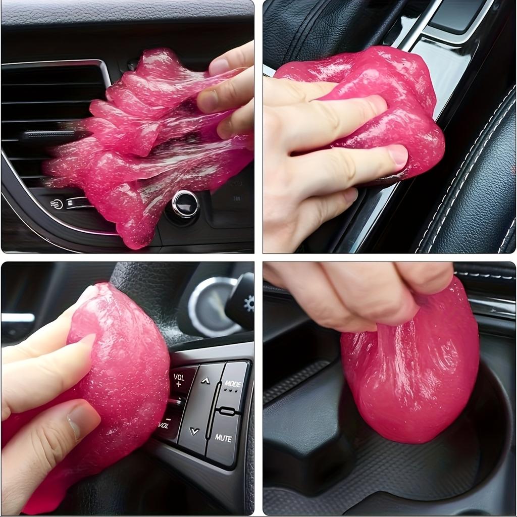 Gel per la pulizia dell'auto, Prodotti per la pulizia e la manutenzione degli interni dell'auto, Facile pulizia della polvere negli angoli, Universale per auto, Applicazione riutilizzabile di polvere appiccicosa