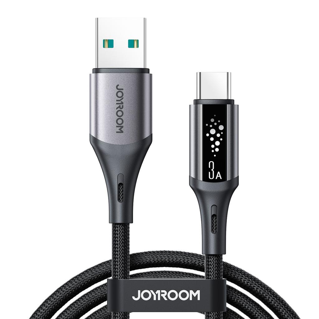 JOYROOM S-A60 1.2m 3A USB-A to Type-C Cable Fast Charging Data Sync Nylon Braided Cord