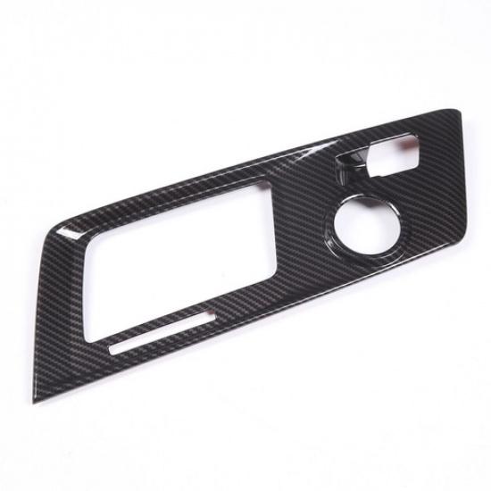 ABS Carbon Central Control Gear Trim Cover Accessories For Corvette C7 2014-