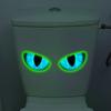 Creative Glow-In-The-Dark Eyes Waterproof Stickers Glowing Toilet Stickers Decals Perfect For Home Bathroom Wall Decoration