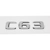 ABS Car Rear Trunk Emblem 3D Letters Tail Box Sticker Badge for Mercedes Benz C32 C36 C55 C63 C200 C220 C230 C Class W204 W205 KS6