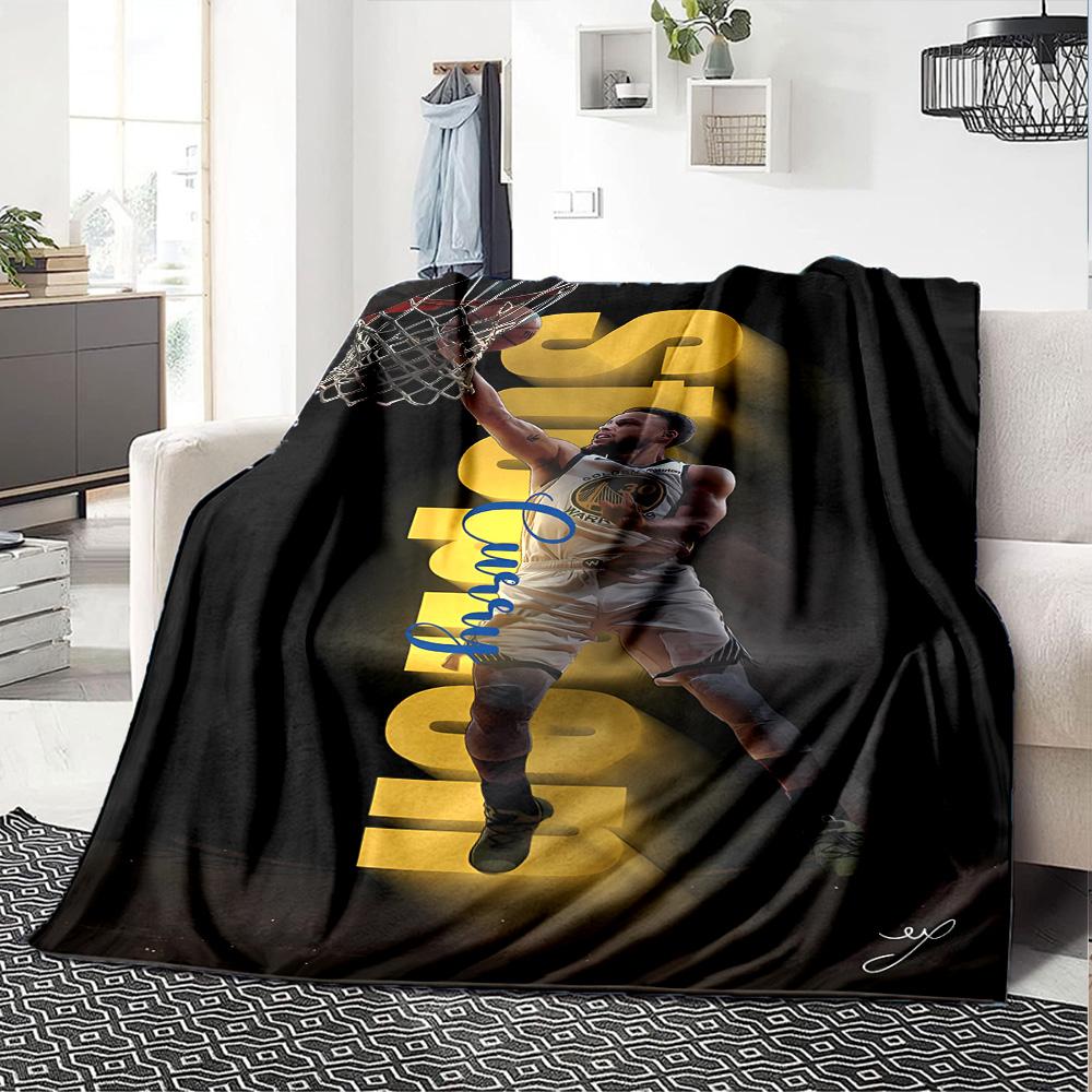 Golden State Warriors Curry Dynasty Blanket Durable Comfort Great for Seaside Livingroom Picnics Four Seasons Multipurpose Modern