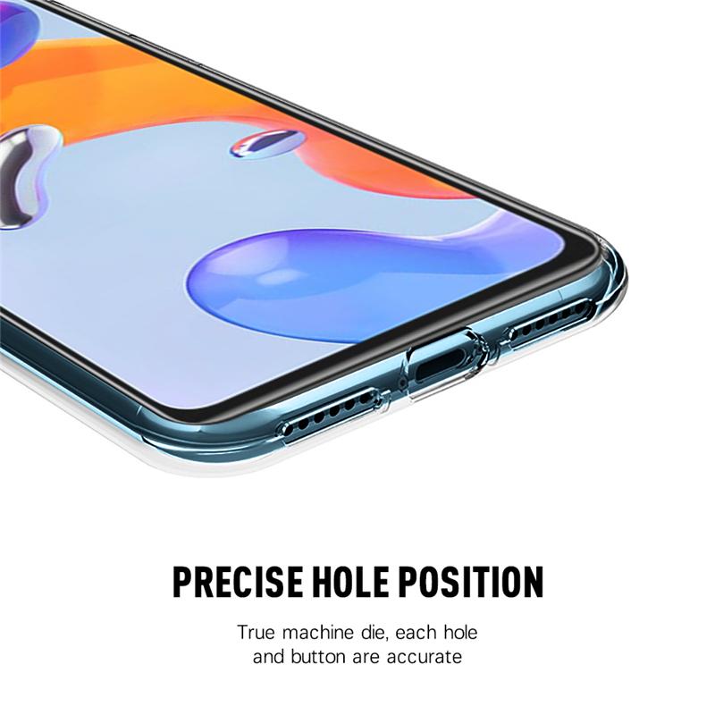 360 Double Soft Silicone Clear Case For Xiaomi Redmi Note 11 10 9 Pro 11S 10S 9S 9T 10C Poco X4 X3 NFC M4 M3 Pro 4G 5G Full Protect Shockproof Cover