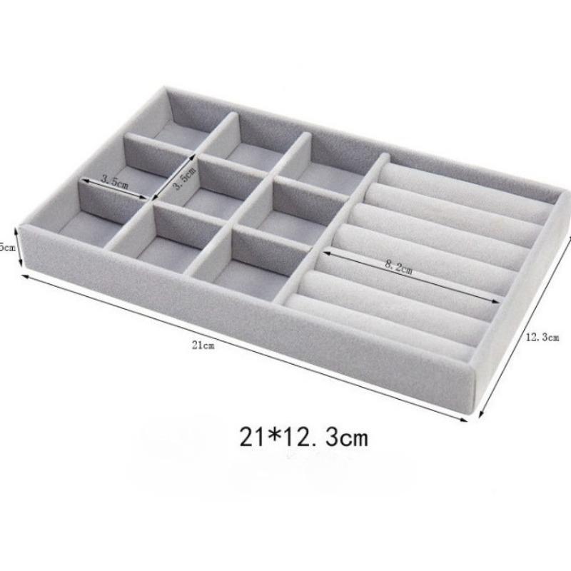 Flannel Jewelry Tray, Jewelry Display Tray, Ring, Bracelet Jewelry Display Tray, Drawer Storage and Sorting, Inner Tray.