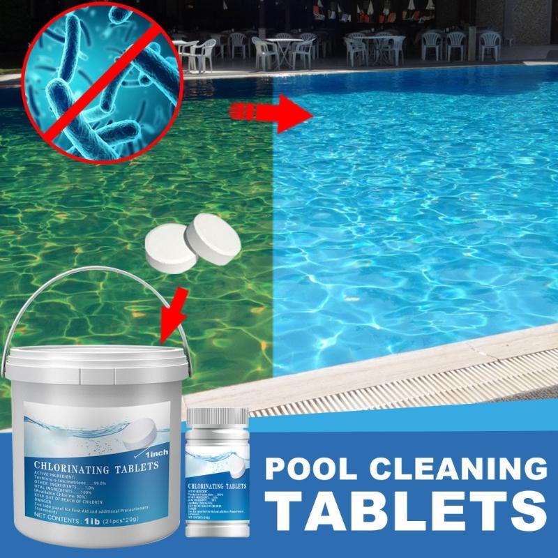 100g Pool Cleaning Chlorine Tablets Provide Superior Water Quality Management Great For Indoor Outdoor Swimming Pools