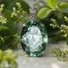 Naturalny Niebieski Topaz Owalny Wisiorek ze Srebra Próby 925, 114 Karatów