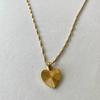 316L stainless steel simple heart charm chain necklace Fashion high  party gift