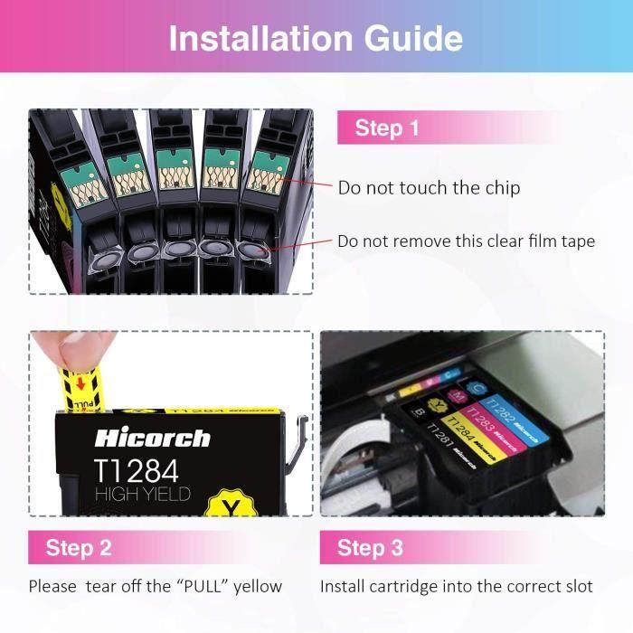 Ink Cartridge - EPSON - T1285 - Black - 15 Ml - Compatible with Several Models