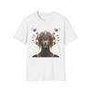Cybernetic Goddess Portrait T Shirt Futuristic Sci Fi Art Vintage Washed Unisex Stylish Streetwear Stretched Soft Homme