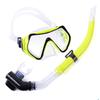 High definition large field of view mask, tempered glass diving goggles set