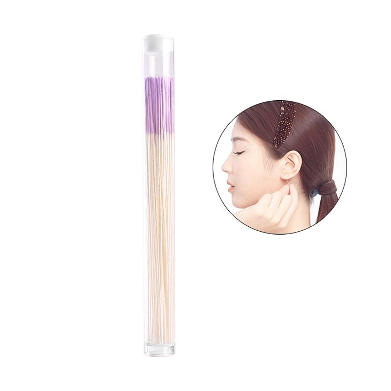 60Pcs Pierced Ear Cleaning Herb Solution Paper Floss Hole Aftercare Tools Kit Disposable Earrings Cleaner