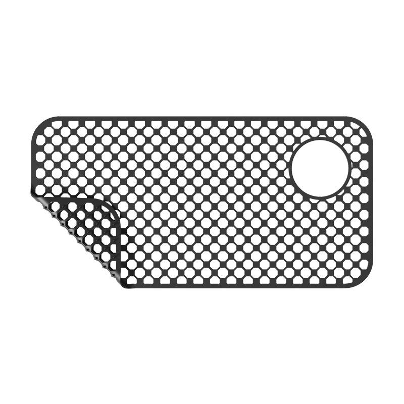 Sink Protectors for Kitchen Sink-28.4"x 14.3"Sink Mat- Heat-resistant Easy-clean Silicone Sink Mat for Stainless Steel Sink