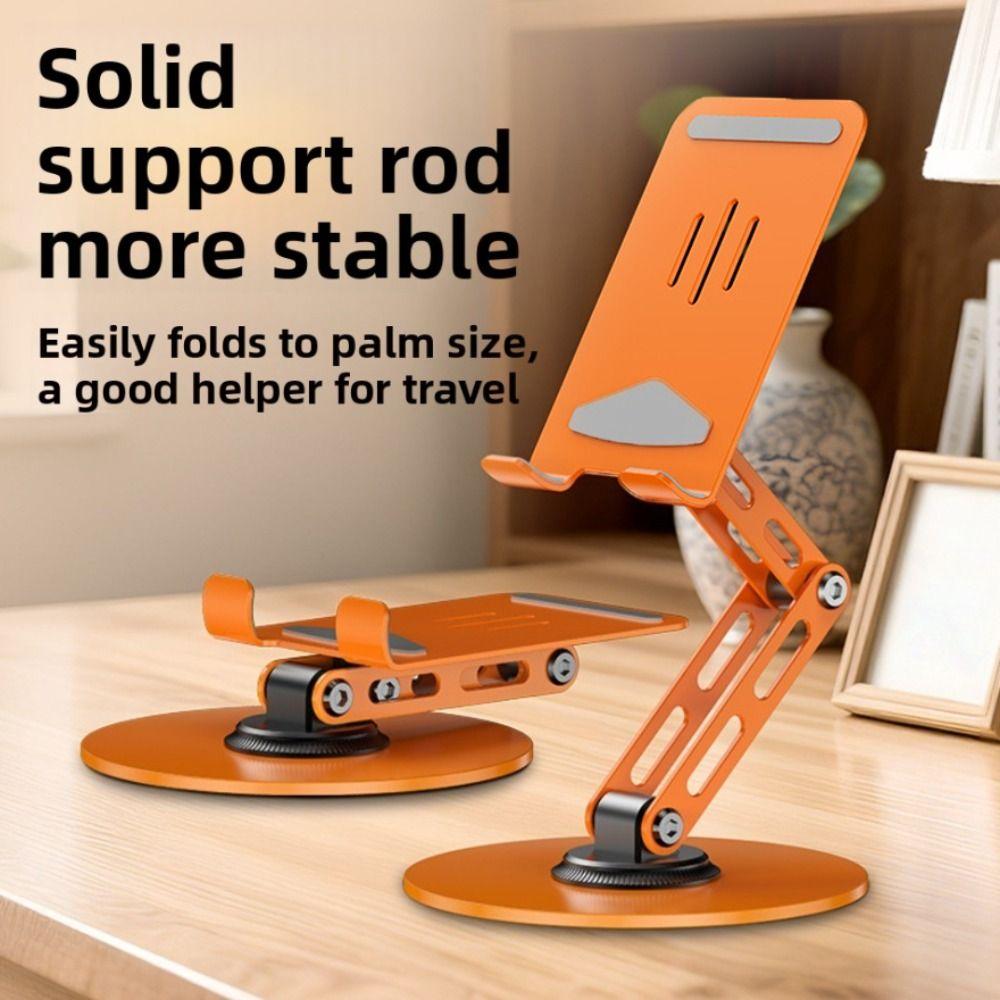 360 ° Rotating Adjustable Phone Holder Folding Metal Mobile Phone Holder Stand Adjustable Portable Table Cell Phone Stand