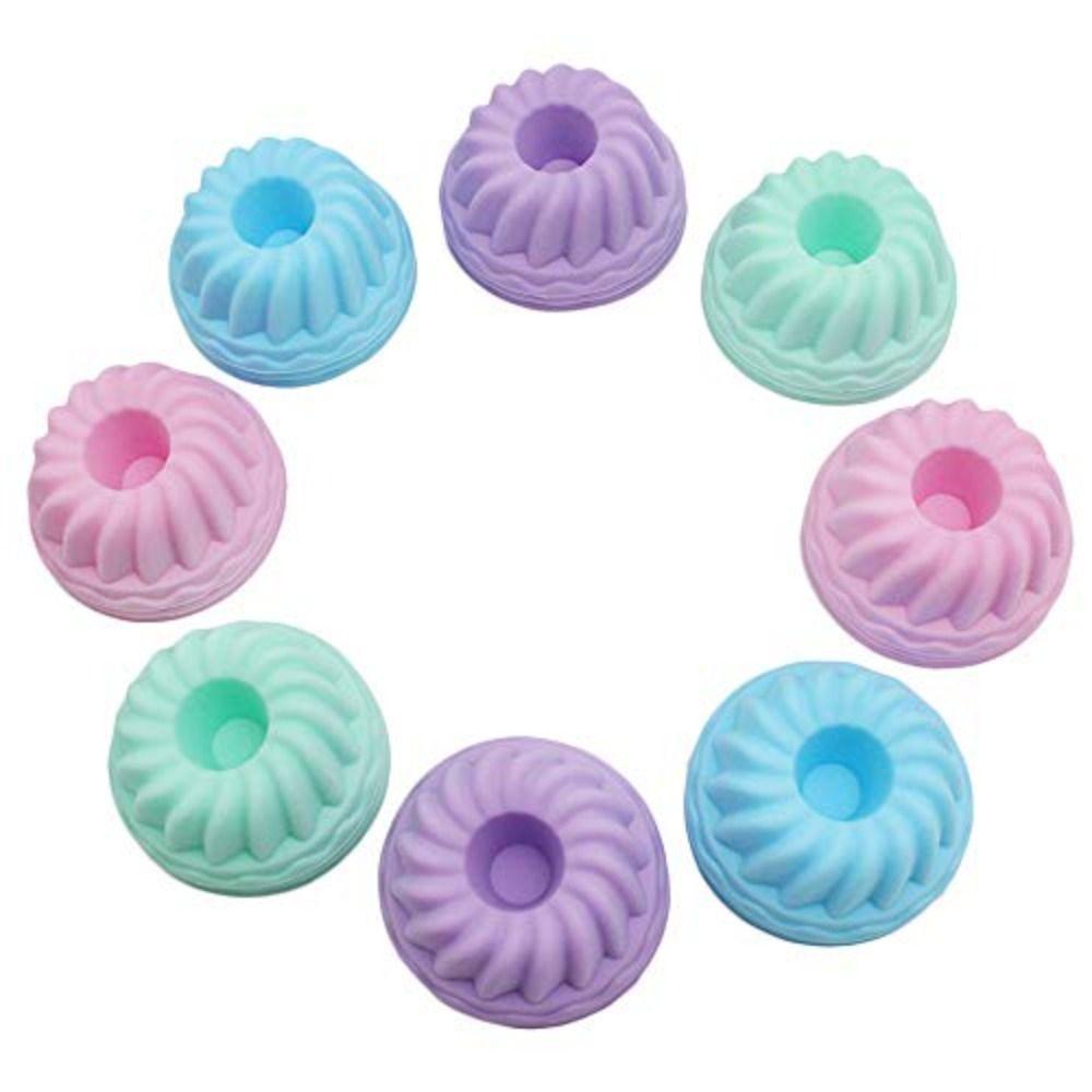 12Pcs Mini Cake Pan Colorful Jello and Cakes Molds High Quality Muffin Cups