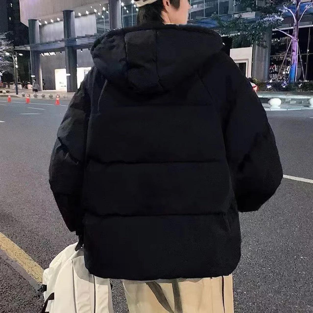 

Men s Trendy Hooded Cotton Jacket - Korean Style, Thickened, Warm for Autumn/Winter 2025 4XL