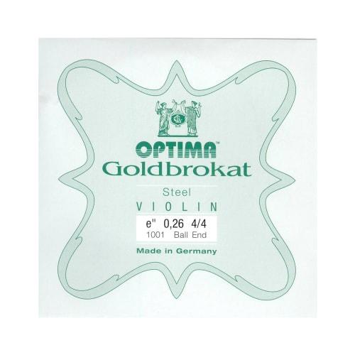

Lenzner Gold Brocat E Strings with 0.26mm Steel Balls for Violin
