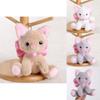 Animal Plush Cat Toy With Short Pile Plush For Backpack Accessory