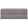 VidaXL Boîte de Rangement de Jardin Coffre de Rangement Banc de Stockage Patio Terrasse Extérieur Gris 120x50x60 cm Résine 46460